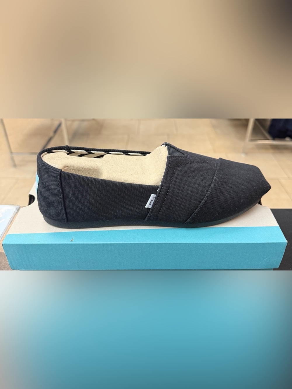TOMS Alpargata Canvas Slip-On Shoes Black